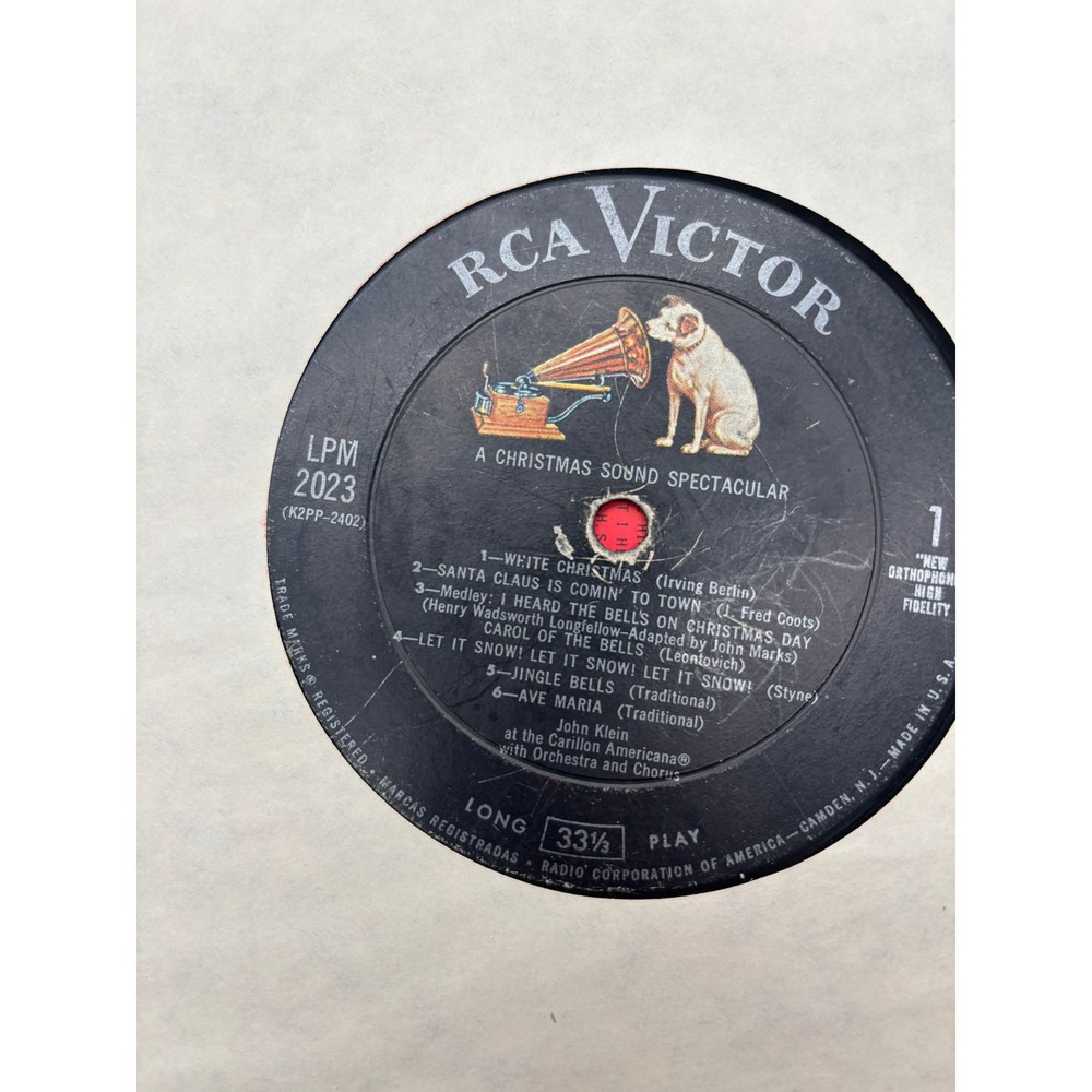 RCA Victor LPM 2023 A Christmas Sound Spectacular Vinyl Record‎ 33 1/3 RPM